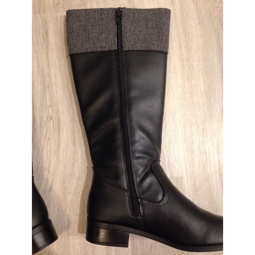 NEW American Eagle Wool Trim Buckle Riding Boots - Picture 6 of 10